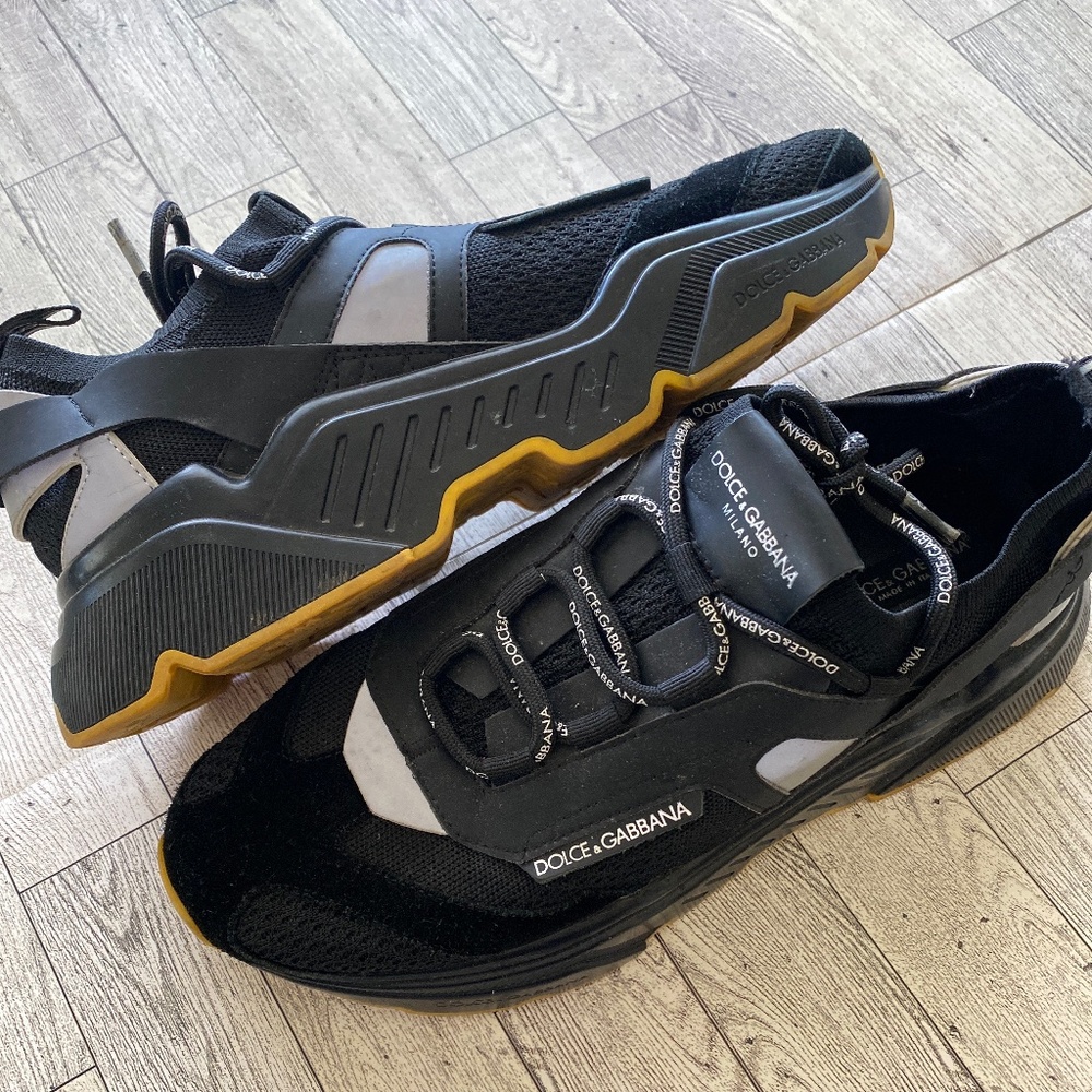 Dolce & Gabbana  Black Daymaster Low Top Mens Sneaker